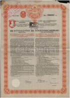 1914. 'Budapest Székesfőváros' 4 1/2%-os Kötelezvény Bemutatóra 480K-ról (2x) Sorszámkövetők, Magyar és Német Nyelven, S - Unclassified