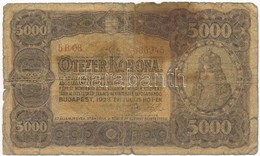 1923. 5000K 'Magyar Pénzjegynyomda Rt. Budapest' T:IV
Adamo K39 - Unclassified