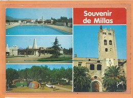 CPM - Souvenir De MILLAS - Multivues - Village Vacance Capitoul - Le Camping - L'Eglise - Millas