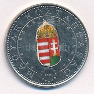 2004. 50Ft Cu-Ni 'Magyarország Az EU Tagja' Színezett Címer T:2 Karc. 
Adamo FOEM3 Var. - Ohne Zuordnung