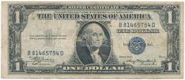 Amerikai Egyesült Államok 1935-1945. (1935A) 1$ 'Silver Certificate - Kisméretű', Kék Pecsét, 'William Alexander Julian  - Zonder Classificatie