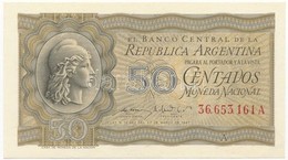 Argentína 1951-1956. 50c T:I
Argentina 1951-1956. 50 Centavos C:UNC - Unclassified