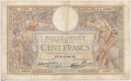 Franciaország 1938. 100Fr T:III Tűlyukak,szakadás
France 1938. 100 Francs C:F Needle Holes,tear
Krause 86.b - Unclassified