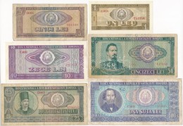 Románia 1966. 1L-100L (6xklf) T:III,III-
Romania 1966. 1 Leu - 100 Lei (6xdiff) C:F,VG - Unclassified