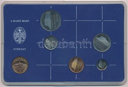 Hollandia 1982. 5c - 2 1/2G (5xklf) + 1982. 's Rijks Munt 1982 (Királyi Verde)' Br Zseton, Műanyag Tokban T:1 Netherland - Zonder Classificatie