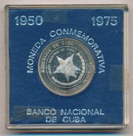 Kuba 1975. 5P Ag, Eredeti Kék Tokban T:1 (eredetileg PP)
Cuba 1975. 5 Pesos Ag, In Original Blue Case C:UNC (originally  - Zonder Classificatie