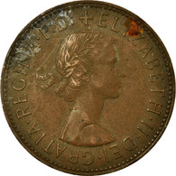 Monnaie, Grande-Bretagne, Elizabeth II, 1/2 Penny, 1959, TB+, Bronze, KM:896 - C. 1/2 Penny