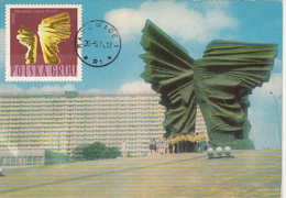 KATOWICE SILESIAN INSURGENTS' MONUMENT, CM, MAXICARD, CARTES MAXIMUM, 1974, POLAND - Maximum Cards