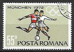 ROUMANIE   -  1972 .   Y&T  N° 2690 Oblitéré .   JO De Munich  /  Football - Usado