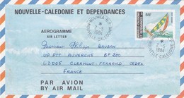 NOUVELLE CALEDONIE ET DEPENDANCES  - AEROGRAMME N° 9 55F - NOUMEA 2.5.1984   / 2 - Luchtpostbladen