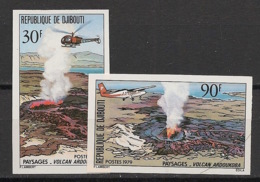 Djibouti - 1979 - N°Yv. 497 à 498 - Volcan / Volcano - Non Dentelé / Imperf. - Neuf Luxe ** / MNH / Postfrisch - Volcanos