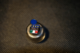 Pin's--"Federazione Italiana Giuoco Calcio" Le Immagini Non Rendono La Vera Bellezza Dell'oggetto- -Integro E Completo- - Supplies And Equipment