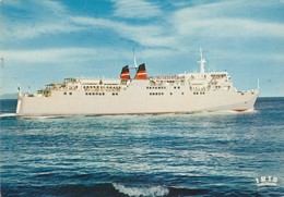 Bateaux : LE CORSE : Car-ferry De La Compagnie Générale Transatlantique ( C.p.s.m. - Grand Format ) - Ferries