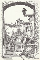 Delcampe - Haute Corse : BASTIA : Vieilles Maisons - Dessin Marcel Andujar ( C.p.s.m. - Grand Format ) - Bastia