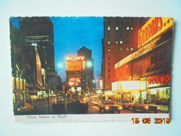 Times Square At Night. Here Along The Great White Way Are Centered The Theatres, Night Clubs, Restaurants And Fun Spots. - Time Square