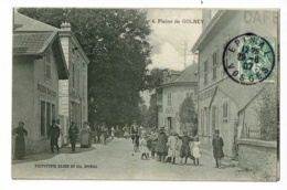 Plaine De Golbey (belle Animation, Commerces, Boucherie-Charcuterie,Café-Tabac, Café-Restaurant) Circulé 1907 - Golbey