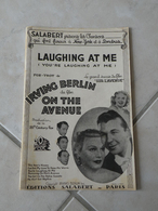 Laughing At Me(Irving Berlin Du Film OnThe Avenue)(Paroles)(Musique)Partition Pour Orchestre 1937 - Música De Películas