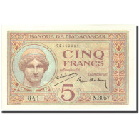 Billet, Madagascar, 5 Francs, KM:35, SPL+ - Madagascar