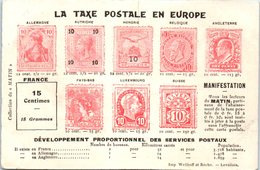 TIMBRES - Le Taxe Postale En Europe - Francobolli (rappresentazioni)