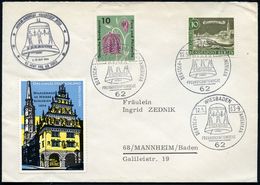 62 WIESBADEN/ DT.-AMERIKAN./ FREUNSCHAFTSWOCHE 1963 (12.5.) SSt = Freiheitsglocke + Motivgl. SSt.: US-Feldpostamt + Prop - Andere & Zonder Classificatie