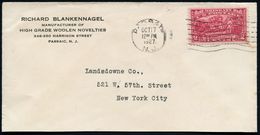 U.S.A. 1927 (7.10.) 2 C. "150 Jahre Vermont, Kapitulation Gen. Burgoyne" EF (= Gemälde V. John Trumbull) Sauber Gest. In - Sonstige & Ohne Zuordnung