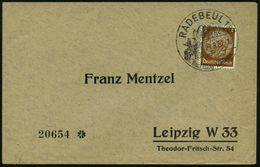 RADEBEUL 1/ Karl-May-Museum 1938 (29.9.) HWSt = Old Shatterhand, Winnetou Zu Pferd, Villa "Bärenfett", Klar Gest., Klein - Andere & Zonder Classificatie