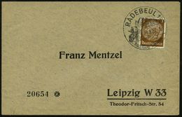 RADEBEUL 1/ Karl-May-Museum 1938 (29.9.) HWSt = Old Shatterhand, Winnetou Zu Pferd, Villa "Bärenfett", Klar Gest., Klein - Other & Unclassified