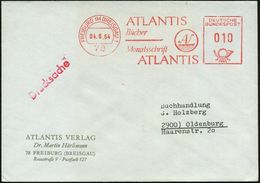 78 FREIBURG IM BREISGAU 1/ ATLANTIS/ Bücher/ Monatsschrift/ ATLANTIS 1964 (4.6.) AFS (Monogr.-Logo M.Wellen) Firmen-Bf.  - Archeologie