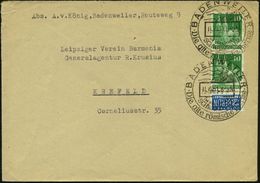 BADENWEILER/ ..Die Alte Römische Therme 1951 (11.10.) HWSt (liegender Römer) = Aesculap 2x A. Bauten-Frankatur, Klar Ges - Archéologie