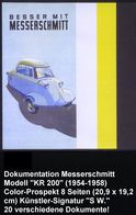 Berlin 1954/58 Messerschmitt Kabinenroller KR 175 (genannt "Schneewittchensarg"), Dokumentation Von 20 Belegen, Dabei Co - Auto's