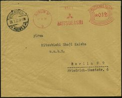 BERLIN W/ 9/ MITSUBISHI 1932 (28.9.) Seltene AFS-Type = Firmen-Logo + 1K: DRESDEN-/ALTST.1 (Aufgabestempel) Voraus-frank - Auto's