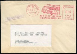 18 BRANDENBURG/ VEB KRAFTVERKEHR.. 1973 (3.10.) Dekorat. AFS = IFA-LKW Und "Ikarus"-Omnibus , Klar Gest. Inl.-Bf., Schön - Bus