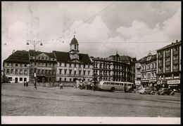 TSCHECHOSLOWAKEI 1952 1,50 Kc. BiP Gottwald, Braun: Teplice (Teplitz): Kraftomnibus (2 PKW) Ungebr. (Pofis CPH 14/22) -  - Bussen