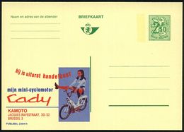 BELGIEN 1970 2,50 F. Reklame-P Ziffer, Grün: Mijn Mini-cyclomotor Cady KAMOTO = Mofa , Ungebr. (Mi.P 347 IV / 2394 N) -  - Motorfietsen