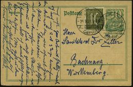 Berlin/ Deutsche/ Automobil-/ Ausstellung 1921 (26.9.) Seltener SSt. 2x Auf Bedarfs-Infla-P 30 Pf. Postreiter (Mi.P 140) - Voitures