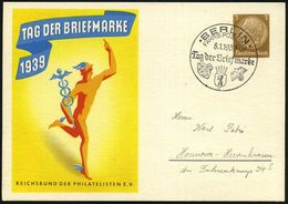 BERLIN/ FAHRBARES POSTAMT/ Tag D.Briefmarke/ F 1939 (8.1.) SSt Auf Passender Sonder-P 3 Pf. Hindenbg.: TAG DER BRIEFMARK - Autos