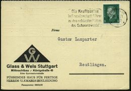 STUTTGART/ *9*/ Die Kraftposten/ In Freudenstadt Führen/ Zu Den Schönsten Plätzen/ Des Schwazwalds 1931 (19.8.) MWSt, We - Auto's