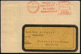 MÜNCHEN/ 34/ HDB/ Herein In/ Den DDAC!/ Der Deutsche/ Automobil Club EV. 1941 (14.2.) AFS Auf Fernbf. Mit Inhalt: Mitgli - Cars