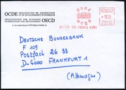 FRANKREICH 1974 (9.9.) AFS: 75 PARIS XVI./G 3321/ O C D E / O E C D (Gebäude) Zweisprachiger Ausl.-Dienst-Bf.: OCDE.. -  - Zonder Classificatie
