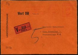 88 ANSBACH,MITTELFR/ Landeszentralbank/ In Bayern.. 1972 (12.7.) AFS 280 Pf. + Roter VZ: 88 Ansbach,/Mittelfr 2 , Dienst - Zonder Classificatie