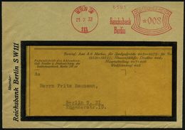 BERLIN SW/  111 / Reichsbank/ Berlin 1933 (21.7.) AFS = Hauspostamt SW 111 In Der Reichsbank , Firmen-Orts-Bf., Im Jahr  - Zonder Classificatie