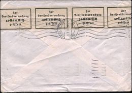 Berlin NW 7 1938 (30.6.) MaWellenSt.: LOUGHBOROUGH/LEICESTERSHIRE Auf Großbrit. 1 P. U. 1 1/2 P., Rs. Deutscher Devisenz - Zonder Classificatie