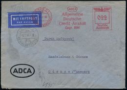 LEIPZIG C1/ REICHSMESSESTADT/ ADCA/ Allgem./ Deutsche/ Credit-Anstalt.. 1944 (5.12.) AFS 022 Pf. + 2K-HWSt.: LEIPZIG C 1 - Non Classificati