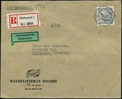 SCHWEDEN 1944 (1.11.) 50 Ö. EF + Grüner Devisen-Zensurzettel: Valutakontroll/ Postverket + RZ: Halmstad 1 + Rs. Rosa Zen - Unclassified