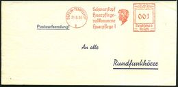 BERLIN-TEMPELHOF/ 1/ Schwarzkopf/ Haarpflege-/ Vollkommene/ Haarpflege! 1935 (31.8.) AFS 001 Pf. (Logo = Kopfsilhouette) - Chimica