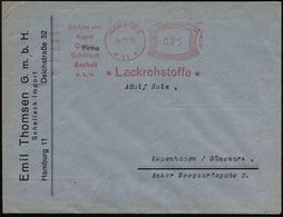 HAMBURG/ *11*/ Einfuhr Von/ Kopal/ Damar/ Schellack/ Asphalt/ U.s.w./ *Lackrohstoffe* 1939 (24.11.) Später AFS "Komusina - Chimica
