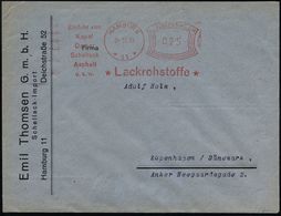 HAMBURG/ *11*/ Einfuhr Von/ Kopal/ Damar/ Schellack/ Asphalt/ U.s.w./ *Lackrohstoffe* 1939 (24.11.) Später AFS "Komusina - Química