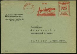 FRANKFURT (MAIN)/ 20/ Aristogen/ Schützt Bauwerk/ Gegen Feuchtigkeit! 1939 (2.5.) AFS 025 Pf. (Ziegel, Wasserwellen) Kla - Scheikunde