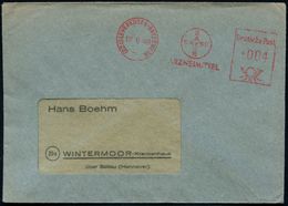 (22c) LEVERKUSEN-BAYERWERK/ BAYER/ ARZNEIMITTEL 1949 (12.6.) AFS = Hauspostamt Bayerwerk (Firmen-Logo) Rs. Abs.-Vordruck - Scheikunde