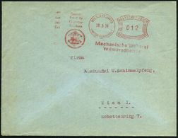 MÜLSEN ST.JAKOB/ (AMTSH.GLAUCHAU)/ ..Agfa/ Travis/ Mechan.Weberei/ Wilmersdoerfer 1934 (28.3.) Sehr Seltener AFS-Typ "Ko - Chemistry